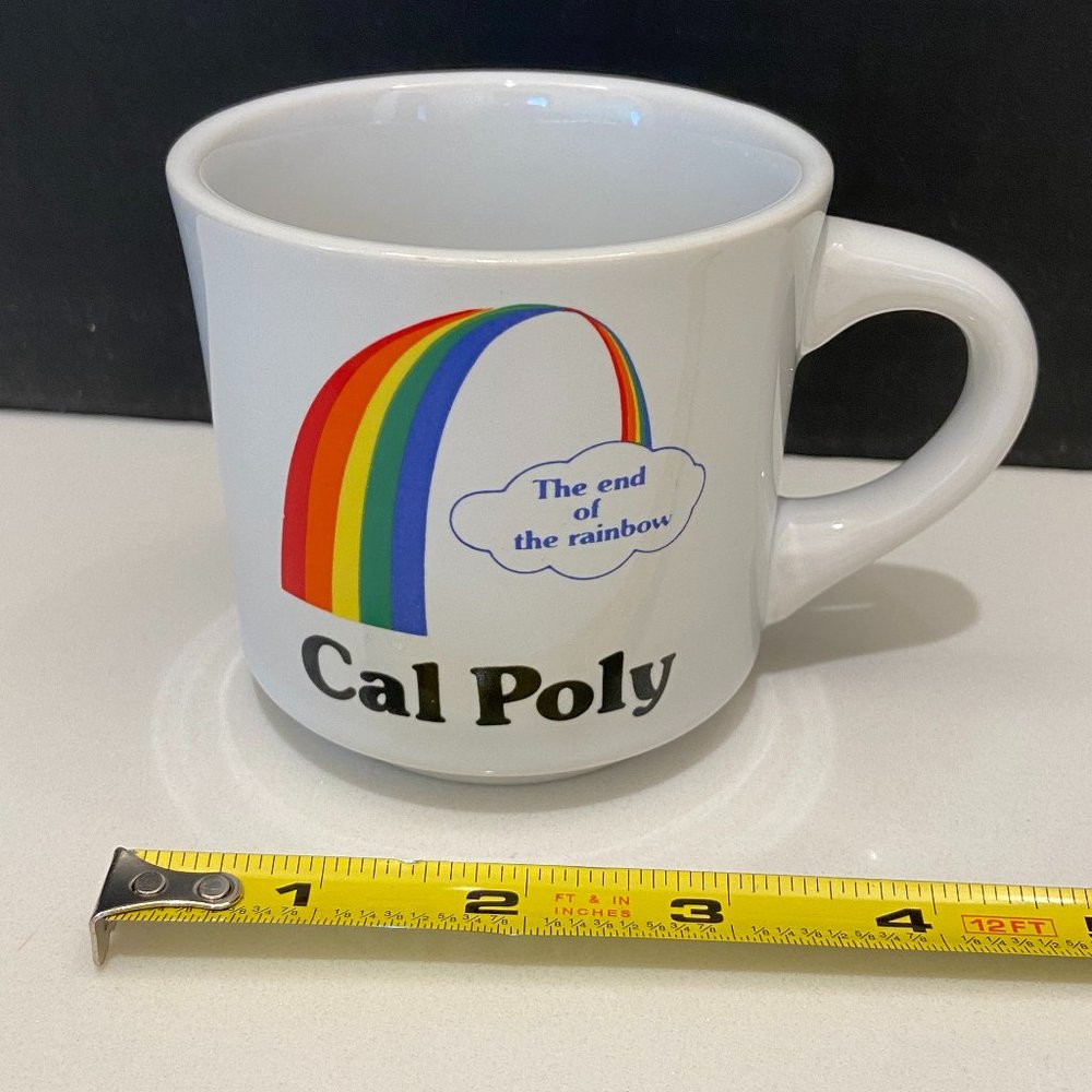 Vintage Cal Poly Rainbow coffee mug